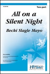 All on a Silent Night Two-Part choral sheet music cover